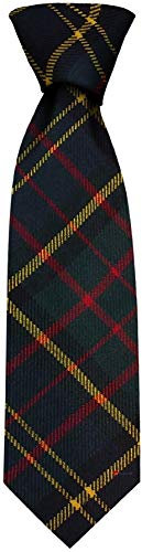 I LUV LTD Gents Neck Tie MacMillan Hunting Modern Tartan Lightweight Scottish Clan Tie