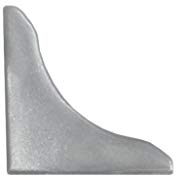 DQ-PP 1x WINKELLEISTE ENDSTÜCK | Aluminium | 13 x 13mm | PVC | Küchenleiste Arbeitsplatte Abschlussleiste Küchenabschlussleiste Wandabschlussleiste Tischplattenleisten