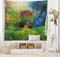 ABAKUHAUS Ethnique Tapisserie, Thème Terre Mère, Décoration Murale en Tissu pour la Chambre à Coucher Le Salon Le dortoir, 230 cm X 140 cm, Vert Bleu