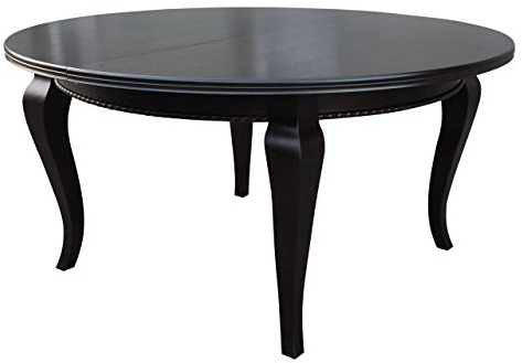 Mirjan24 Esszimmertisch S27 Fi, Oval Esstisch, Farbauswahl, Praktischer Auszugstisch, Tisch für Esszimmer, Küchentisch, Ausziehtisch (Wenge, 150x200 cm)