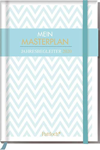 Mein Masterplan - Taschenkalender 2020: Terminkalender m. Wochenkalendarium, Ferientermine & Jahresübersichten 2020/2021, illustrierte Aufmacherseiten ... Gummi- u. Leseband, 10,0 x 14,5 cm