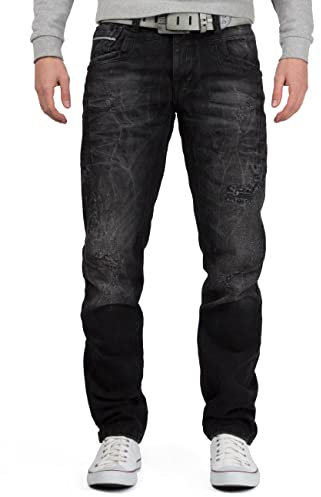 Cipo & Baxx Herren Jeans CD104-bans Black W40/L34