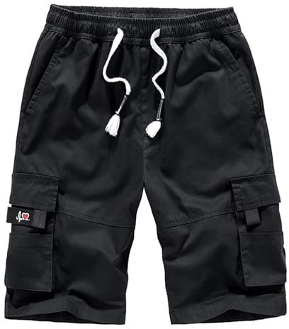 APTRO Herren Kurze Hosen Cargo Shorts Outdoor Sommer Shorts Freizeit Baumwolle Arbeitsshorts