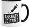 MoonWorks® Kaffee-Tasse Spruch Anstaltsleitung Büro-Tasse MoonWorks® schwarz 325 ml