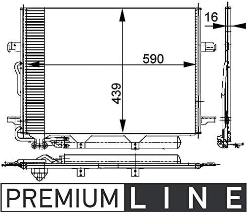 MAHLE AC 318 000P A/C-Kondensator PREMIUM LINE