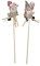 itsisa Blumenstecker aus Holz Wichtel (2er Set) - Frühlingsdeko, Pflanzstecker (Wichtel)