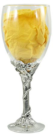 Cavagnini Gobelet Verre Étain Artistique pour Eau Vin Flûte Mastro Italia (Verre à vin rouge)