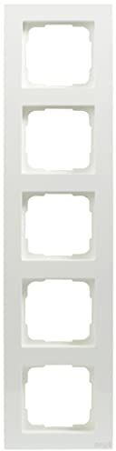 OPUS® 55 Kubus Abdeckrahmen Ausführung 5-fach, Farbe polarweiß