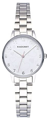 RADIANT kaotika Montre Mixte Analogique Quartz Acier Inoxydable RA554201, Argenté, Bracelet