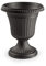 CABLEPELADO Maceta Copa, Macetero Copa, Florero Copa, Diseño Roma, Macetero Redondo, Tiesto, Fabricado en PP5 Apto balcón, jardín, Patio, Interior, 37 cm diámetro x 43 cm Altura, Color Negro