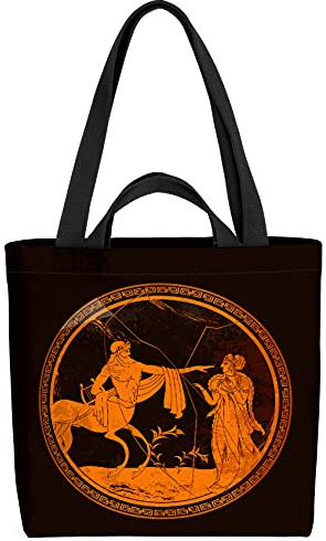VOID Antike Vase Malerei Götter Tasche 33x33x14cm,15l Einkaufs-Beutel Shopper Einkaufs-Tasche Bag