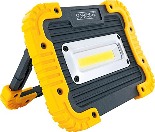 SCHWAIGER -WLED10 531- Multifunktionsstrahler batteriebetrieben | Abstrahlwinkel bis zu 120° | Ideal für handwerkliche Tätigkeiten