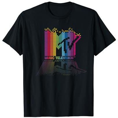 MTV Rainbow Blocks Logo T-Shirt