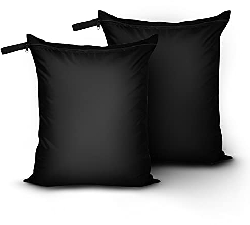 OTraki 2 Stück Wetbag Kindergarten 30 cm x 36 cm Wasserdichte Tasche Wiederverwendbar Wickeltasche Wäschebeutel reise Nasstasche mit Reißverschluss für Badeanzüge Strandtuch Sportkleidung