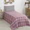 Baroni Home Trapunta Singola Invernale 170x260 cm, Piumone caldo e morbido, Pied de Poule Rosa