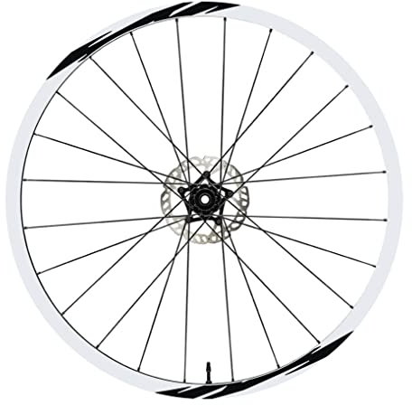 DualColorStampe Aufkleber kompatibel mit Scott Felgen 26 Zoll – 27,5 Zoll – 28 – 29 Zoll – MTB-Bike Stickers – B0020 (26 Zoll, Schwarz 70)