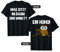 Lustige Spaßige Eulen - Was sitzt im Baum und Winkt? Ein HUHU T-Shirt - Unisex Erwachsene - Schwarz - S - Kurzarm - Klassisch mit humorvollem Eulen-Design