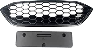 Auto Front Nieren Kühlergrill Grill Stoßstangen für Ford Focus ST ST-Line 2019 2020 MK4, Front Bumper Grille Grill Kratzfest Auto Grill Mesh Hood Luftansauggitter