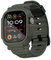 elkson Realizzata per Apple Watch Ultra 2 1, custodia protettiva in vetro temperato da 49 mm, serie Quattro Pro, robusta per cinturino paraurti iWatch, custodia protettiva resistente di grado militare