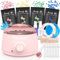 Madors Waxing Kit for Women Wax Kit for Hair Removal Intelligent Temperature Control Wax Machine with Hard Wax Beads (Pink)