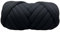 BICI Sperriges Strickgarn, Dicke Wolle Zum Häkeln,100g/250g/500g/1000g Sperrige Armstricken Wolle Super Chunky Garn Sperriges Vorgarn Für Armstricken, Häkeln Filzen, Teppiche Decke (Schwarz,1000g)