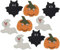 Kaffeehaus Diamant - essbare Zuckerdekoration Halloween - Aufleger aus Fondant - je 3x Fledermaus, Gespenst, Kürbis - Streudeko für Muffins, Torten, Kuchen und Cupcakes