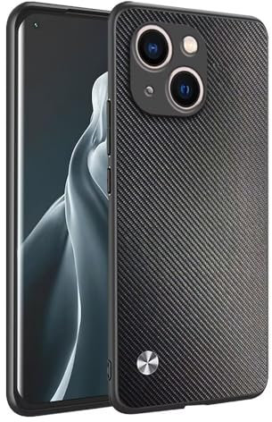 HAFFAN Custodia Cover Protettiva per Cellulare per iPhone 13 (6.1), Stile Similpelle - Kevlar