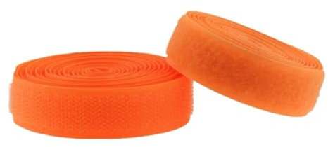 Magic Tape Aus Nylongewebe Buntes Klettverschlussband, nicht klebendes Klettband, Kabelbinder, DIY-Handwerk, Nähzubehör KlettbäNder Tape (Color : Orange, Size : 20mm)