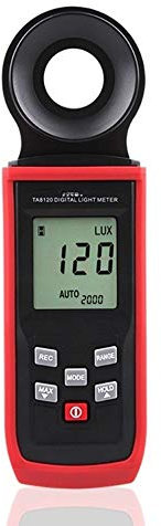 TA8121 Light Meter 200/2000/20000/100000 Lux, Digitaler Illuminometer Lux/FC Messen Tester Photometer