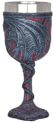 Dragon Goblet - Dragon Wine Cup, Dragon Wine Glass | Double Medieval Dragon Wine Goblet, Double Dragon Heart Love Goblet Wine Cup, Medieval Dragon Goblet Halloween Wine Glass for Cocktail Beer