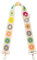 Yolev Verstellbarer Schulterriemen für Taschen Boho Schultergurt Boho Länge 74,5-130 cm Beige Ersatz Taschengurt für Geldbörsen Gehäkelt Blumenmuster 5cm Breit Gitarrengurt für Damen Frauen