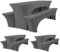 HASJOIN DREI 3er-Set Biertischhussen 220 x 50 x 70 cm, hussen bierzeltgarnitur, dunkelgrau, Stretch-Bezüge für Biertisch-und Bankgarnituren, Bierbankhussen, Spandex-Bierzeltgarnitur für Bankett