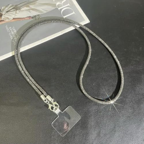 vortixia Umhängekette mit Glitzer-Strass, Telefon-Lanyard, langes Hängeband, Handy-Seil, Anti-Drop-Handykette