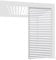 Weide Horizontale Lamellenwand Paneel Zubehör für Weide Pergola | Aluminium | Anthrazit, Weiß, Holzoptik | 3 Breiten | Flexibler Sichtschutz und optimale Luftzirkulation (Weiß, 113 cm)