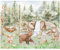 Fototapete Kinderzimmer, Wald, Waldtiere Bäume, Tapeten für Kinder Babyzimmer Vlies Tapeten wandtapete Mädchen und Jungen. Tapete nach Maß 1m2