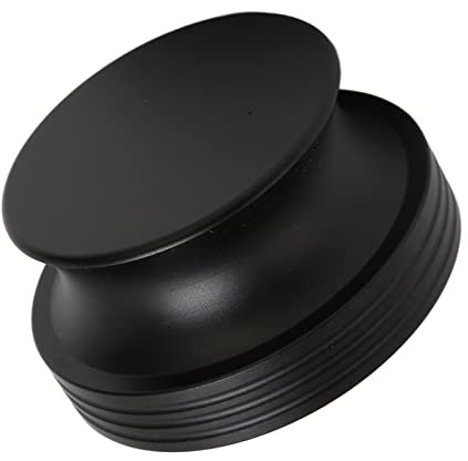 Record Weight Stabilizer, Turntable Player Clamp Eliminate Vibration Record Clamp Weight Protective Soft Pad Reduces Resonance Enhance Audio Quality Compatible with CD Players Chassis Speakers