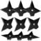 Weewooday 10 Pieces Ninja Magnet Cool Anime Refrigerator Magnets Funny Decorative Throwing Star for Home Office Whiteboard(Black)