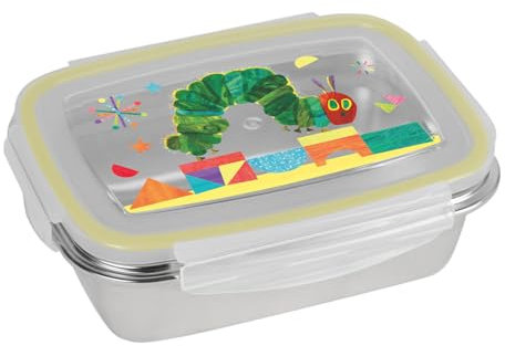 GED LABELLS Lunchbox 550 ml Edelstahl Auslaufsicher Clipverschluss 4-seitig