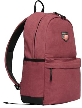 Superdry Damen Workwear Montana Rucksack aus Canvas Bordeauxrot 1SIZE