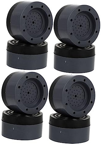 PAMINGONO Lot De 16 Patins Anti-bruit Pour Lave-linge Et Appareils Électroménagers Stabilisateur De Machine À Laver Noir