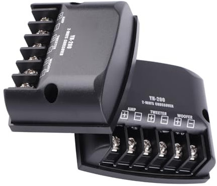 Crossover a 2 Vie, con 2 Pcs ABS e Metallo Crossover Audio per Auto per Parti del Audio 'Auto