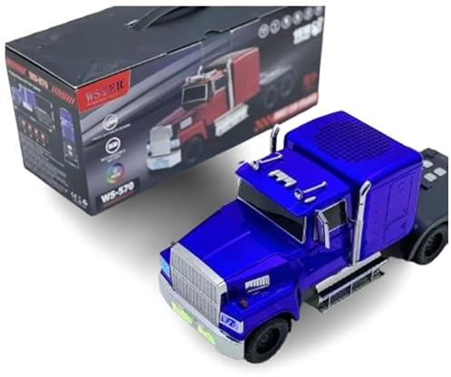 W STER WS-570 Big Truck Model Bluetooth Speaker, Support USB, TF Card, AUX and FM Stereo, TWSSpeaker, Hands Free Link for Indoor and Outdoor, Party (E)