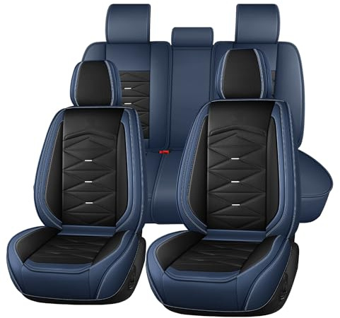 Jooexel Autositzbezüge Universal-Passform für VW Passat B6 Golf 4 Golf 5 Passat B5 Golf 7 TGuan Polo Golf 4 Passat B8 VW Golf 5 VW Golf 6 Schutz-Set Premium Nappaleder Sitzbezüge