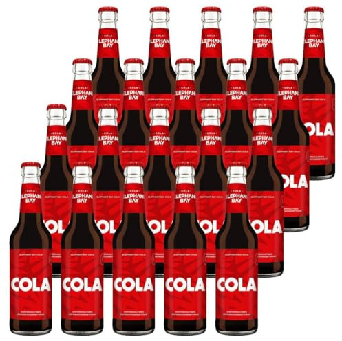 Elephant Bay Cola – 20 x 0,33L Glasflaschen | Premium Koffein-Cola im praktischen Vorratspack inkl. Pfand MEHRWEG