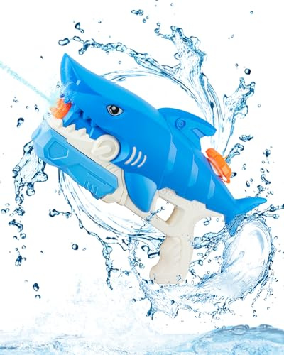 Wasserpistole, 640ml Wasserpistolen für Kinder, Reichweite 6-7 Meter Wasserspritzpistole, Wasser Pistole für Alter 6+ Jungen und Mädchen, Sommer Pool Beach Wasserspielzeug