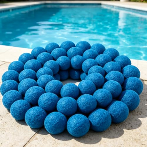 VCANIVR Filterbälle Pool Filterbälle für Sandfilteranlagen 1000g Ersatz Für 35Kg Filtersand Und Quarzsand Mehrweg Filterballs mit Waschbar für Sandfilteranlage Poolzubehör Poolreiniger | Filterballs mit Waschbar für Sandfilteranlage Poolzubehör Poolreiniger -auch Salzwasser geeignet