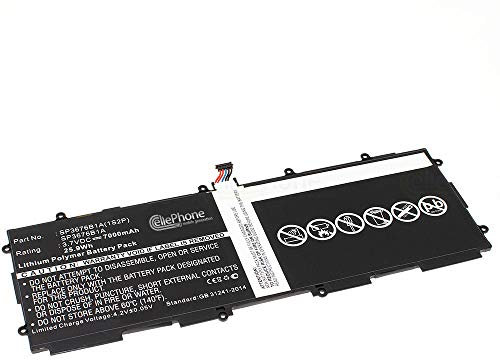 cellePhone Akku Li-Polymer kompatibel mit Samsung Galaxy Tab 2 10.1 (Ersatz für SP3676B1A) - 6000mAh