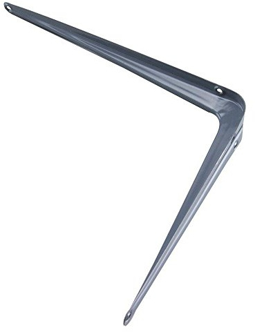 Fort Fasteners Shelf Support Bracket 300mm x 250mm (12 x 10 Inch) 65lb Load, Grey, Pack of 1