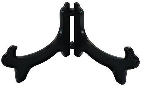 Artliving Display Stand Easel Bowl Stand for Display Large Deep Bowls, Platters and Deep Dishes Black.