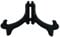 Artliving Display Stand Easel Bowl Stand for Display Large Deep Bowls, Platters and Deep Dishes Black.